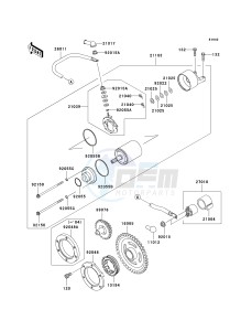 KVF 360 B [PRAIRIE 360] (B1-B3) [PRAIRIE 360] drawing STARTER MOTOR