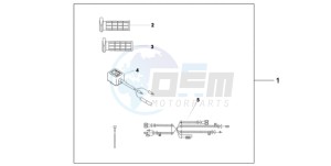 CBF1000S9 France - (F / ABS CMF) drawing HEATED GRIPS