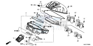 CB650FAJ CB650F 2ED drawing AIR CLEANER