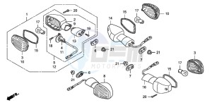 CB1300A CB1300SUPER FOUR drawing WINKER