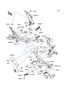 ER-6n ER650A6S GB XX (EU ME A(FRICA) drawing Footrests