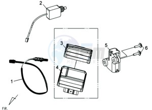 GTS 250 EURO3 drawing ECU