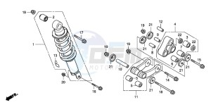 CRF80F 100 drawing REAR CUSHION