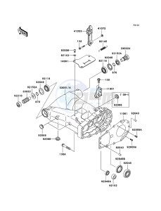 KVF650 4x4 KVF650D8F EU GB drawing Swingarm