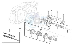 MX 50 2004 drawing Primary gear shaft