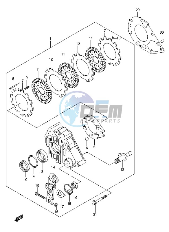 REAR BRAKE ASSY