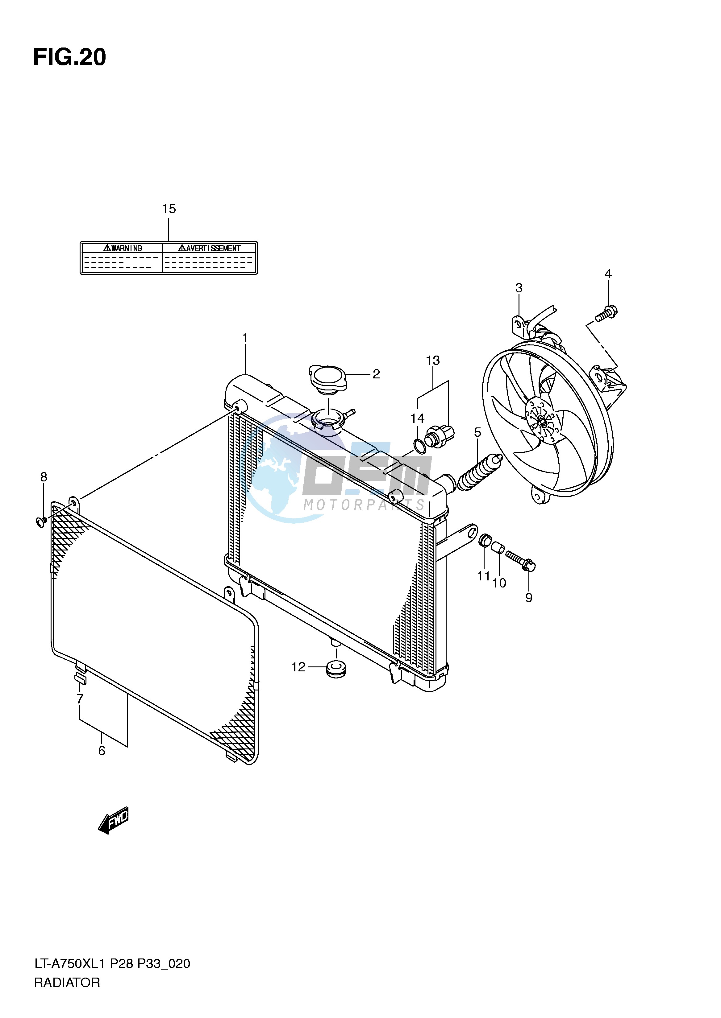 RADIATOR (LT-A750XL1 P28)