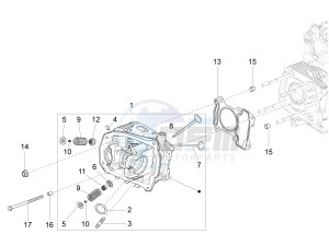 S 150 4T 3V ie Vietnam drawing Head unit - Valve