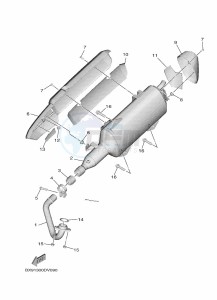 MWD300 TRICITY 300 (BED7) drawing EXHAUST