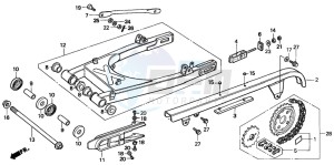 CMX250C REBEL drawing SWING ARM/CHAIN CASE