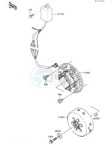 KX 250 F [KX250] (F1) [KX250] drawing GENERATOR