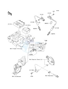 KVF 650 G [BRUTE FORCE 650 4X4I HARDWOODS GREEN HD] (G6F-G9F) G9F drawing IGNITION SYSTEM