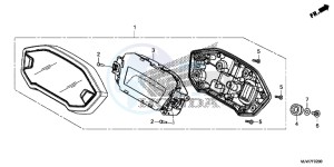 CB500F Europe Direct - (ED) drawing METER