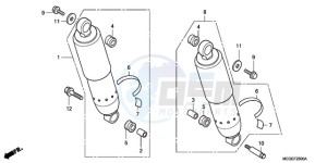 VT750CA9 Australia - (U / MME ST) drawing REAR CUSHION