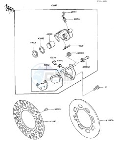 KX 125 E [KX125] (E2) [KX125] drawing REAR BRAKE