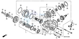 NT700VAA France - (F / ABS) drawing SIDE GEAR CASE