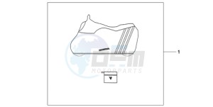 CB600F9 Spain - (SP) drawing BODY COVER L