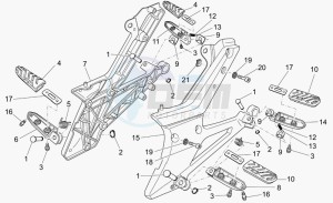 Breva 750 IE IE drawing Foot rests