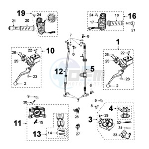 SAT125 E drawing BRAKE SYSTEM *AJP*