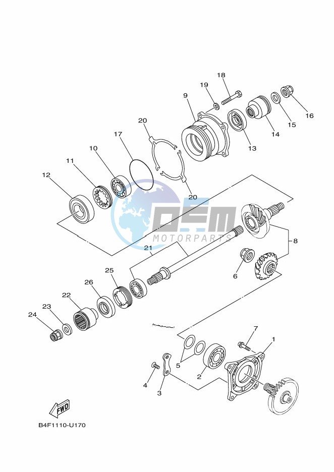 MIDDLE DRIVE GEAR