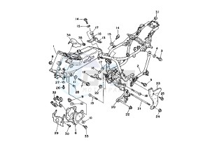 XV VIRAGO 535 drawing FRAME