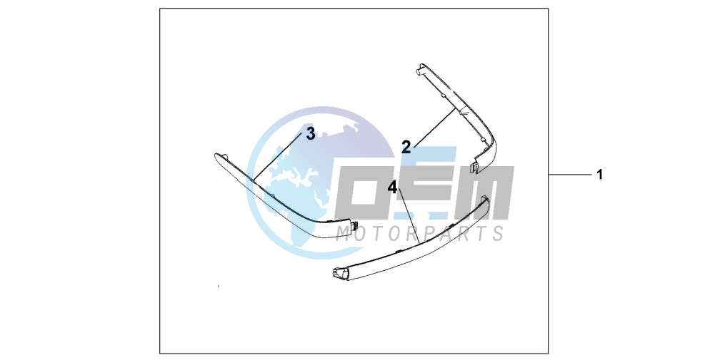 CHROME TRUNK MOUL