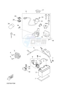 YP400R X-MAX 400 X-MAX (1SD7 1SD7 1SD7) drawing ELECTRICAL 1