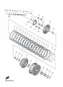 NIKEN GT MXT850D (B5B1) drawing CLUTCH