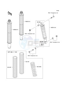 KVF 360 A [PRAIRIE 360 4X4] (A6F-A9F) A7F drawing SHOCK ABSORBER-- S- -