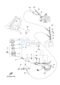 MT125A MT-125 ABS (BR36 BR36 BR36 BR36) drawing REAR MASTER CYLINDER