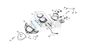 HD 2 125 drawing SPEEDOMETER COWL