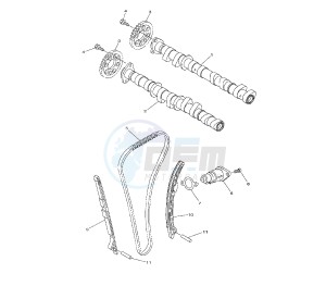 FZ8-NA 800 drawing CAMSHAFT AND TIMING CHAIN