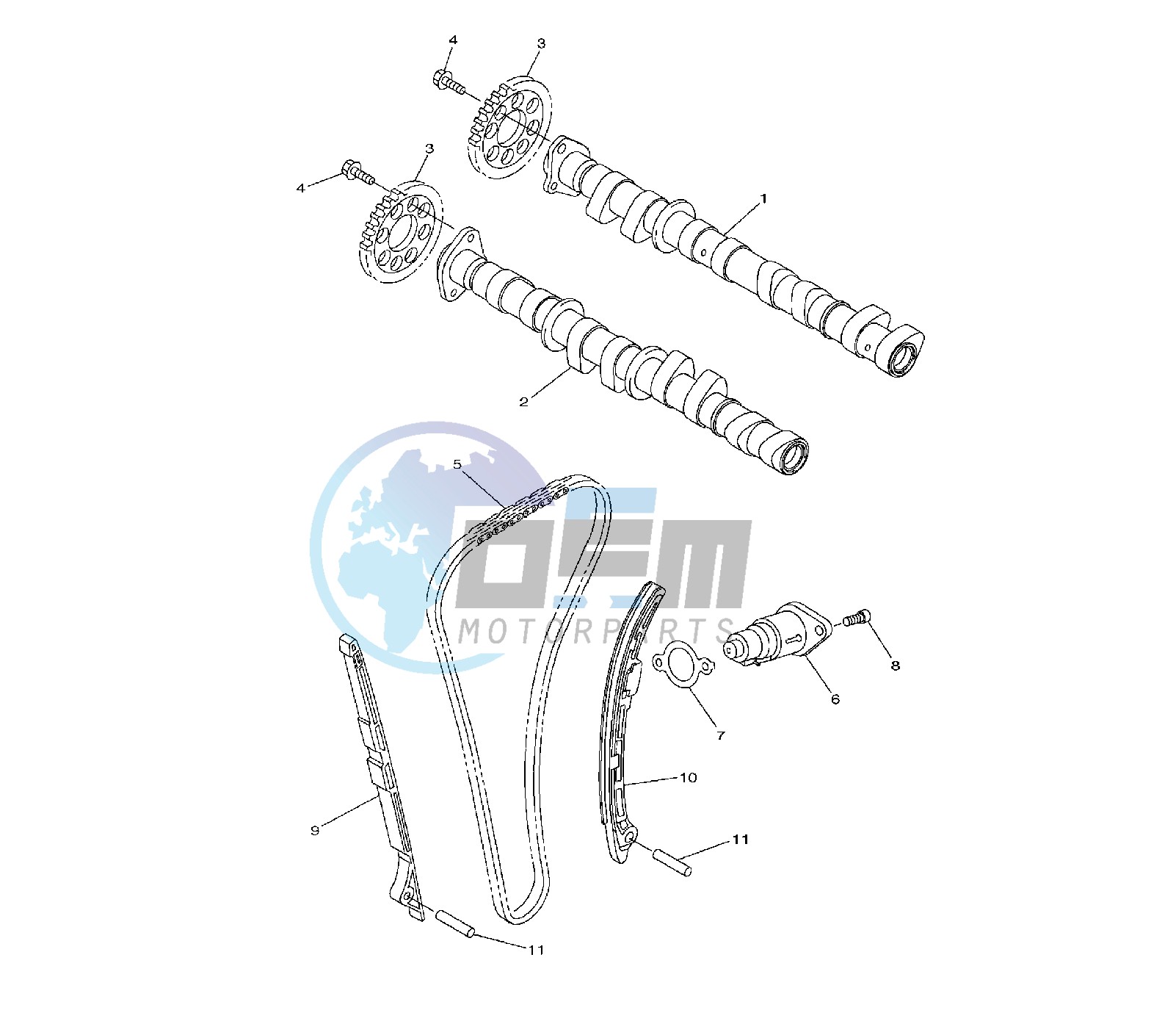 CAMSHAFT AND TIMING CHAIN