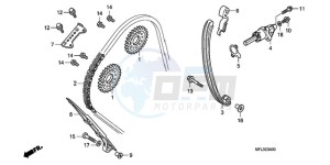 CBR1000RR9 France - (F / MK) drawing CAM CHAIN/TENSIONER