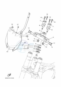 YZ125 (B4XN) drawing STEERING