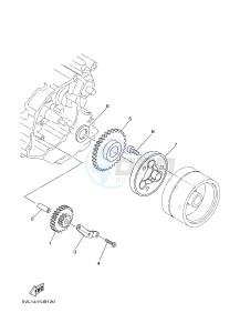 YB125 (2CS7) drawing STARTER CLUTCH