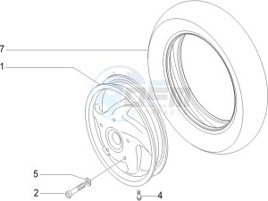 LX 150 4T USA drawing Front wheel