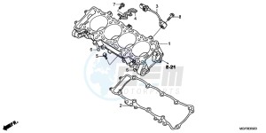 CBR1000RRC drawing CYLINDER