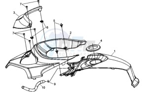 QUADRAIDER 600 drawing COWLING FRONT