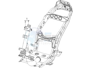 Zip 50 4T drawing Frame bodywork