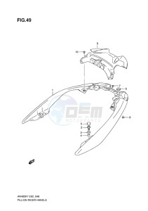 AN400 ABS BURGMAN EU-UK drawing PILLION RIDER HANDLE