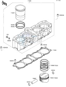 ZX 750 F [NINJA 750R] (F4) [NINJA 750R] drawing CYLINDER_PISTON-- S- -