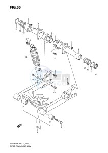 LT-F400 (P17) drawing REAR SWINGINGARM