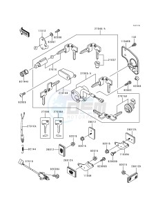 EN 500 C [VULCAN 500 LTD] (C1-C5) [VULCAN 500 LTD] drawing IGNITION SWITCH_LOCKS_REFLECTORS