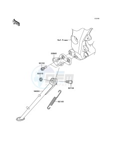 Z1000SX ZX1000GCF FR GB XX (EU ME A(FRICA) drawing Stand(s)