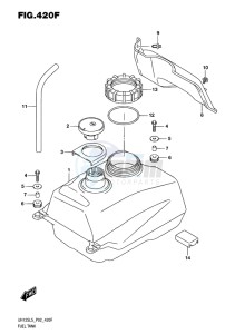 UH125 ABS BURGMAN EU drawing FUEL TANK