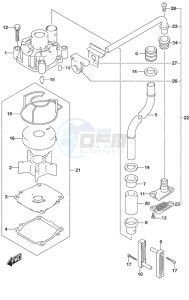 DF 140A drawing Water Pump