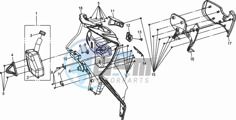 COWLING / SPARE TANK