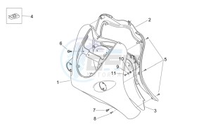 Mojito 125 e3 drawing Front body - Shield