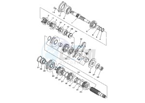 TDM 850 drawing TRANSMISSION